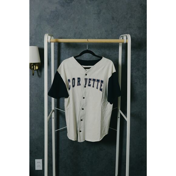 Vintage Button-up "Corvette" Baseball-style shirt - Picture 3 of 4